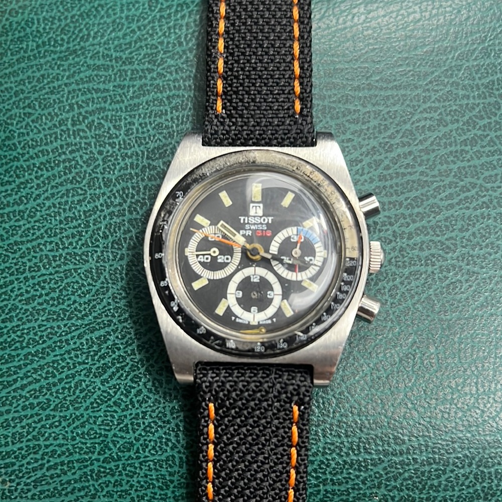 Vintage tissot pr516  Chronograph Lemania 873 Omega Movement watch